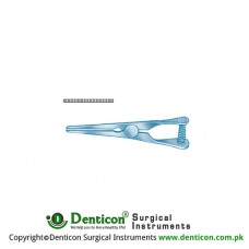 Mini-Glover Arteria Atrauma Bulldog Clamp Straight Titanium, 35 mm Jaw Length 13 mm 